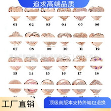 潘家多拉白铜玫瑰金木兰花固定扣夹扣串珠手链DIY配件珠子