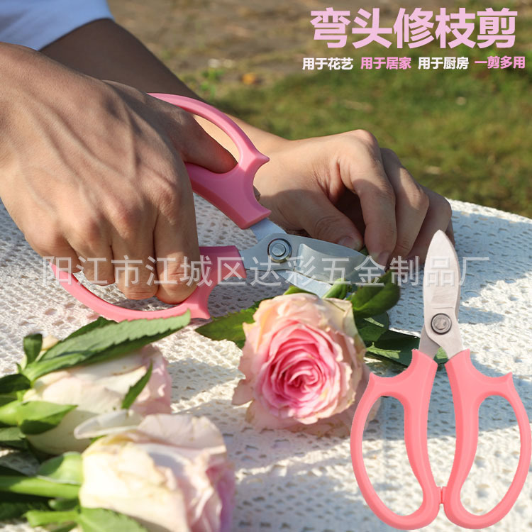 厂家现货批发园艺果枝剪多功能树枝剪园林剪刀防滑省力手动修枝剪