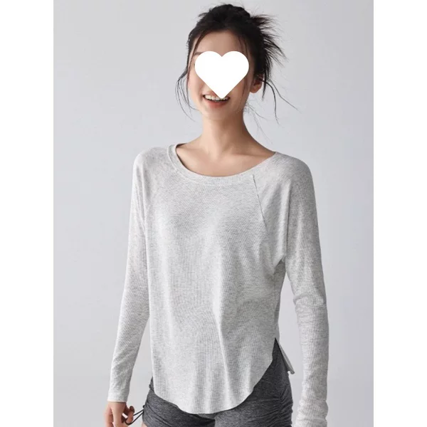Yoga Clothing for Women, New Summer Style, Quick-Drying, Comfortable, Loose-Fitting Sports Long-Sleeved Blouse, Pilates Training, Running and Fitness Clothing