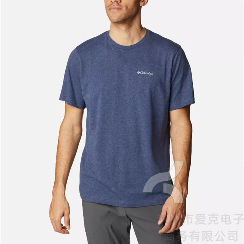 Colombia Pfg Fishing Clothing Short-Sleeved T-Shirt Fishing Shirt Men's Summer Outdoor Sun Protection Clothing Quick-Drying Breathable Top