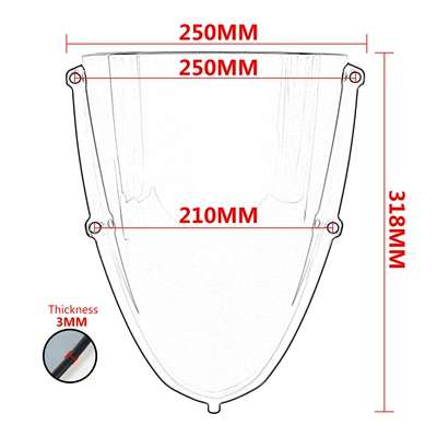 motorcycle front windshield — Motorcycle front windshield