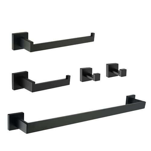 Stainless steel towel rack bathroom storage rack bath towel rod paper towel holder bathroom hook bathroom pendant hardware set