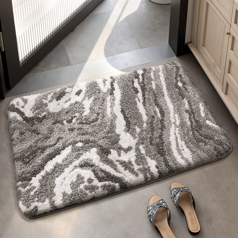 Simple Striped High-End Entrance Door Mat, Bathroom Water-Absorbent, Wear-Resistant, Cold-Insulating, Easy-Care Foot Mat, Temu Dropshipping