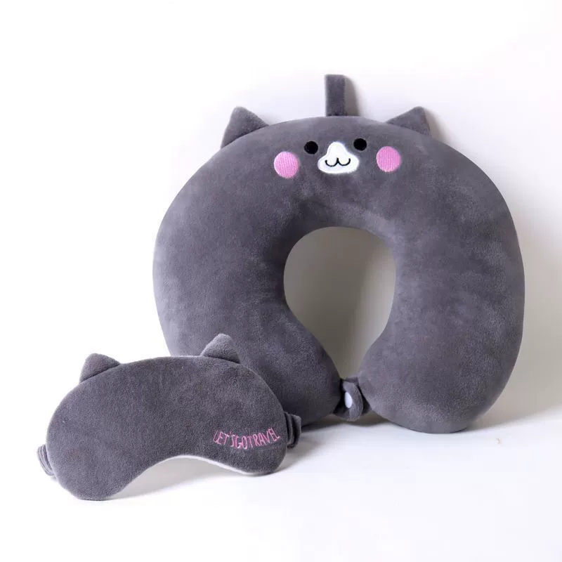 Cartoon neck pillow for car for traveling for sleep