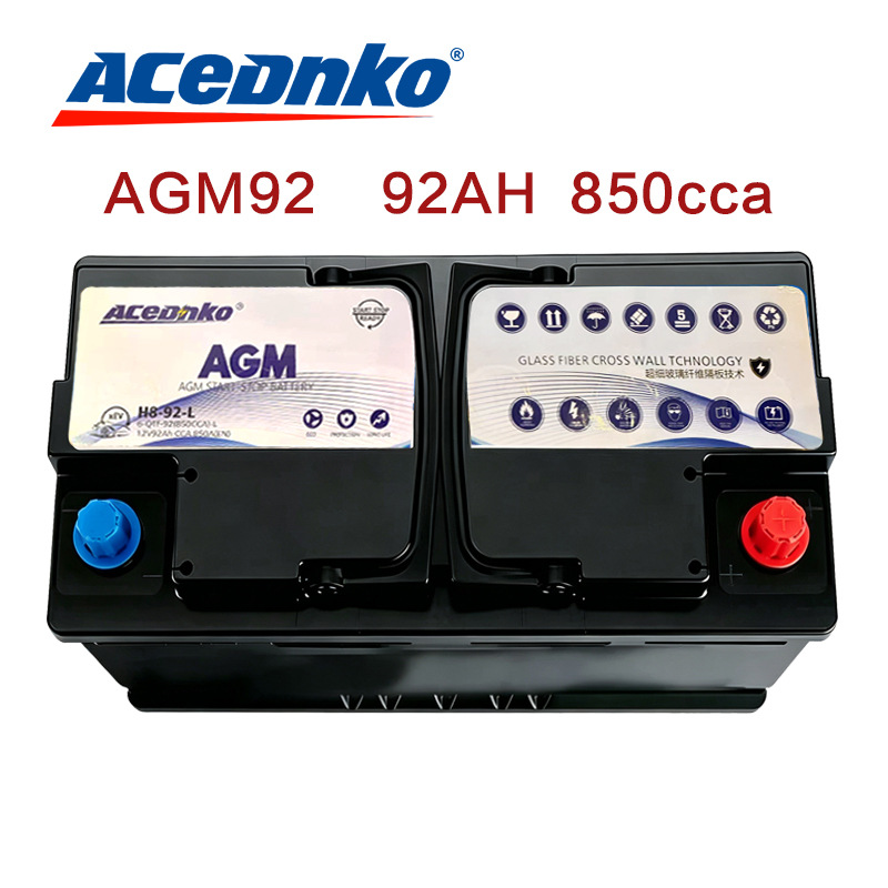 AC car battery, compatible with BMW 3 Series, Audi A4, and Mercedes-Benz GLS S450, for starting the car