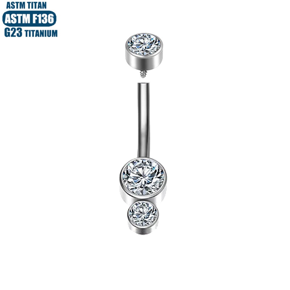 Pointed titanium steel lip stud product view