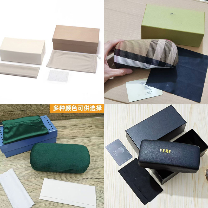 小香风批发25新款太阳镜盒小香墨镜盒普家太阳镜盒套装品牌眼镜盒