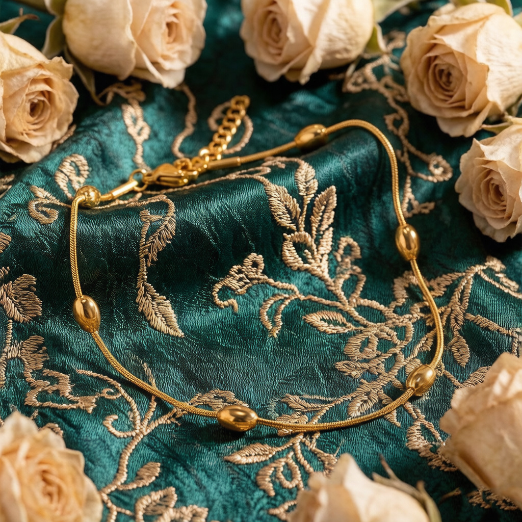 Transfronterizo de tobillas de titanio de acero explosivo no se desvanece esferas femeninas sencillas de alta calidad de moda versátil acero inoxidable oro lujoso image 2