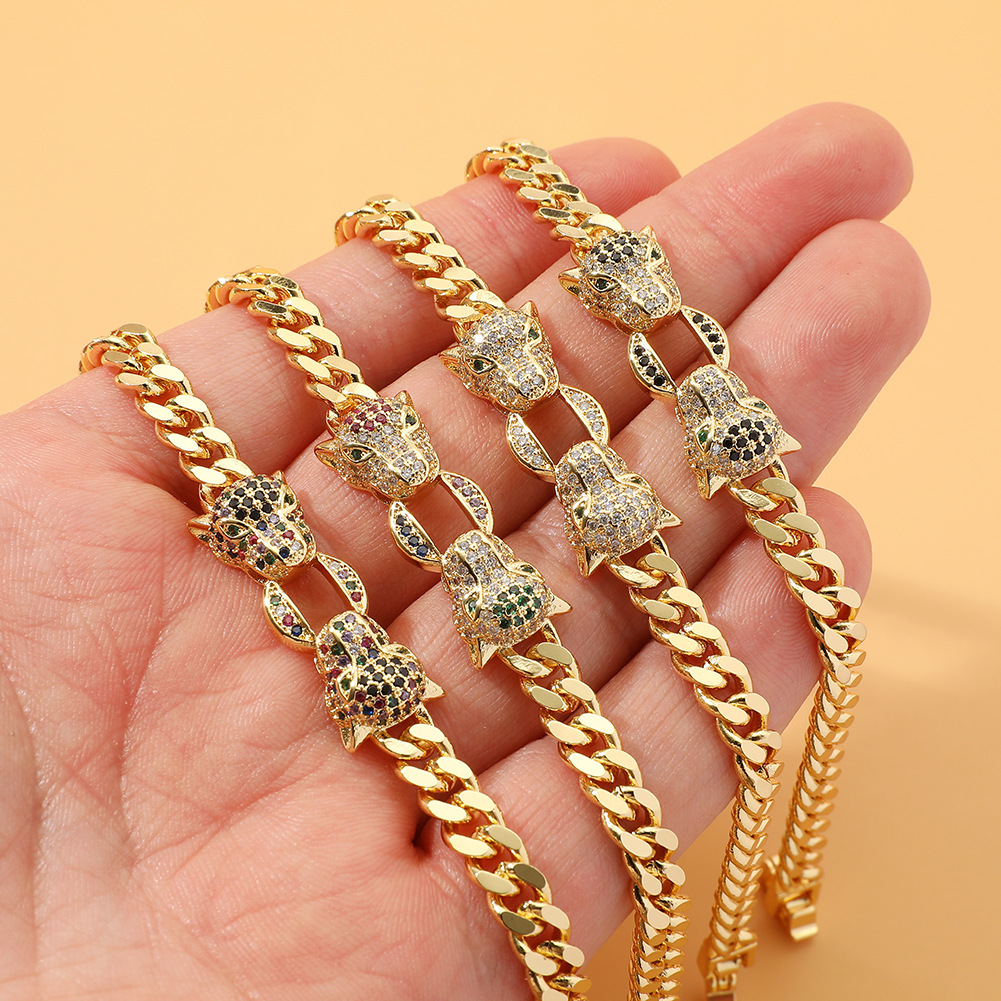 Fashion Animal Copper Gold Plated Zircon Bracelets