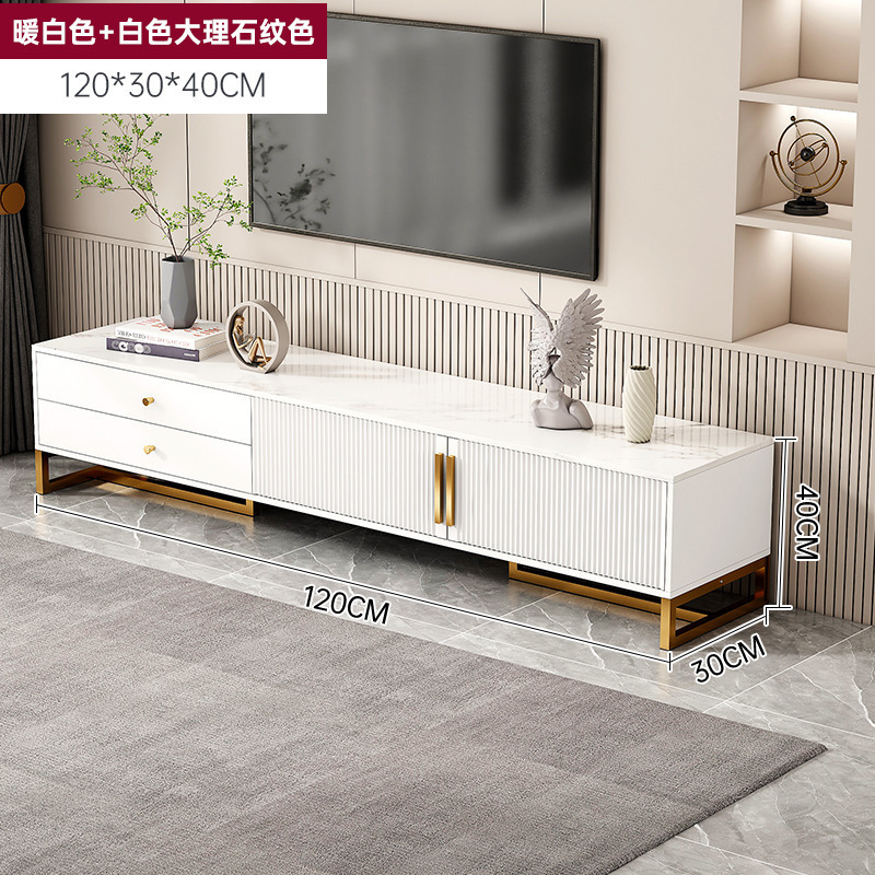 TV gabinete casa simple moderno pequeño apartamento gabinete de almacenamiento de la sala de luz de lujo mesa de café gabinete combinación gabinete de piso