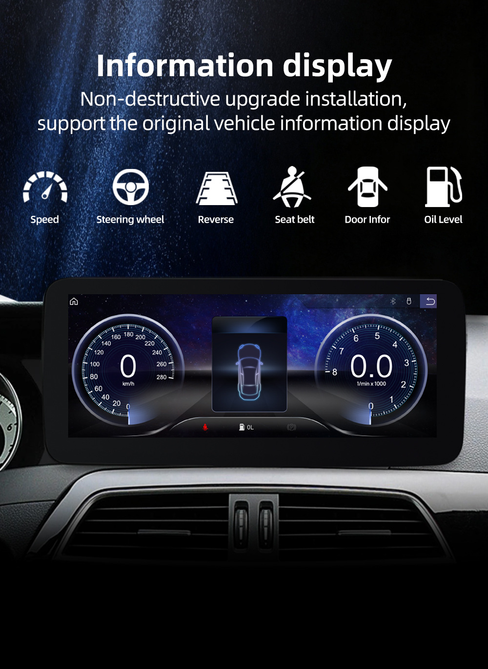 Original Car Style Android Central Control Large Screen Suitable for Mercedes-Benz C-Class W204 S204 2011-2015 Car Navigation Touch Screen