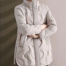 反季棉服女中长款立领年新款韩版潮流宽松冬季棉衣妈妈外套潮