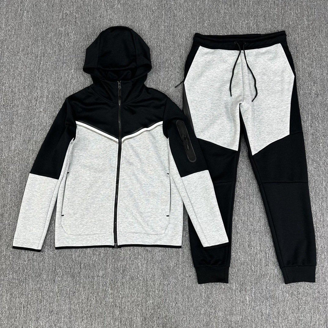 Traje deportivo transfronterizo ropa de primavera y otoño para hombres nuevo estilo cárdigan casual con capucha de punto ropa deportiva para hombres suéter pantalones