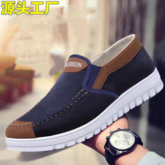 Foreign trade cloth shoes, casual shoes, wholesale old Beijing cloth shoes, breathable, comfortable, non-slip canvas shoes, men's work shoes
