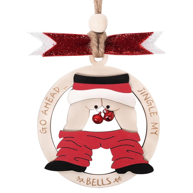 跨境爆款亚马逊趣味圣诞装饰品婚礼车Jingle My Bell圣诞礼物木质|undefined