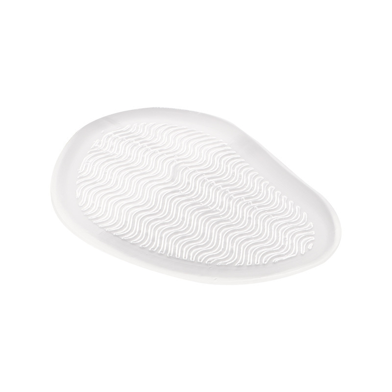 Silicone agua ondulada almohadilla de palma delantera medio tamaño almohadilla de palma con adhesivo antideslizante cristal transparente almohadilla de pies image 6