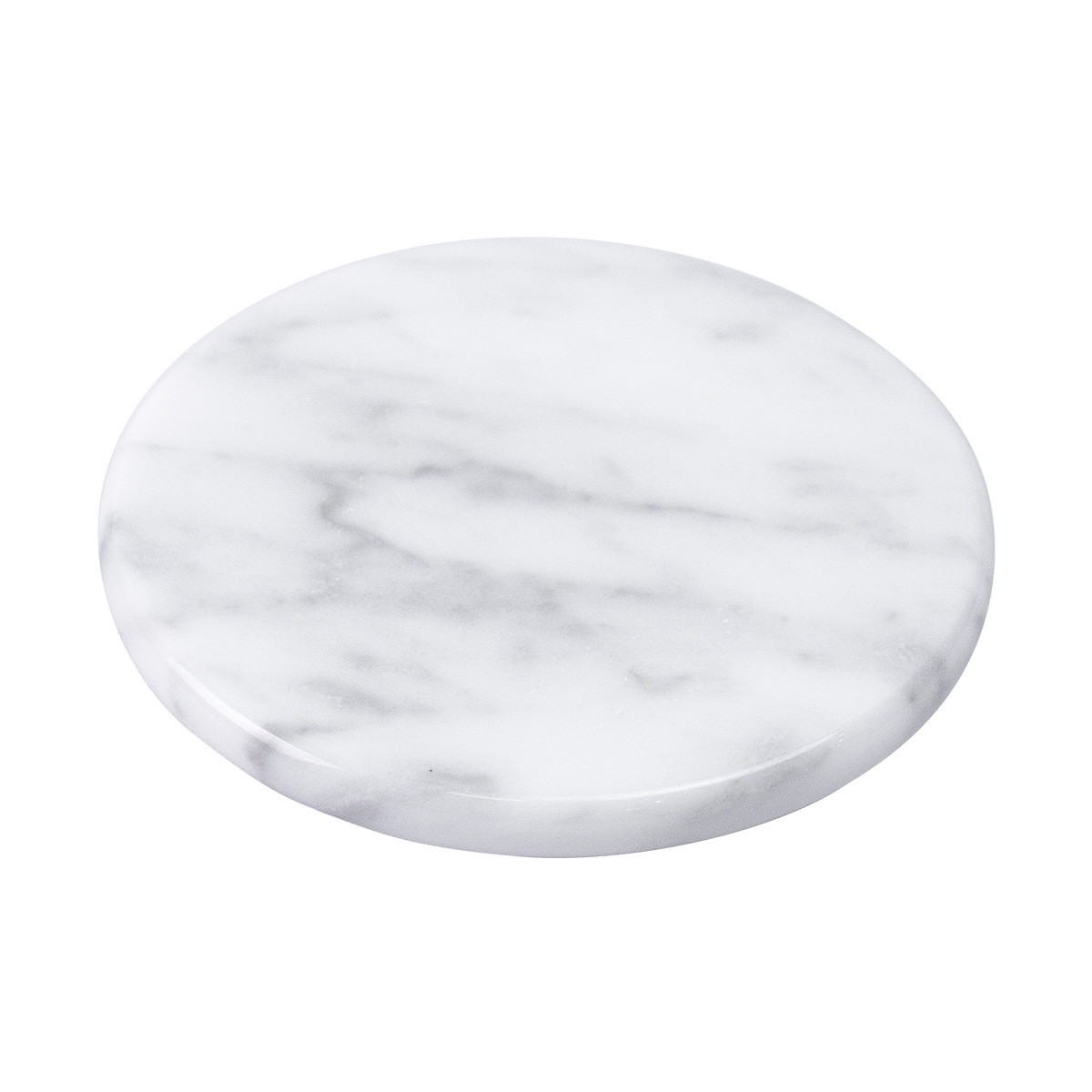 Inventario blanco brillante mármol natural taza de café taza de mesa almohadilla de cocina de oficina almohadilla aislante térmico