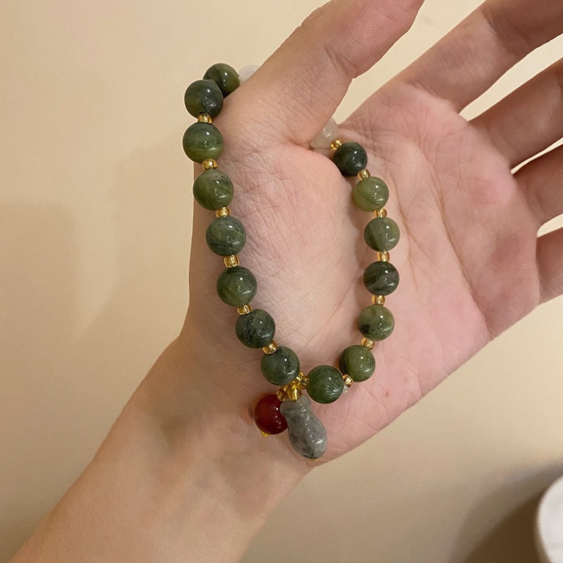 Pequeño Libro Rojo misma pulsera de cuentas de cristal nuevo estilo chino pulsera de temperamento personalizado temperamento femenino pulsera de estilo literario al por mayor