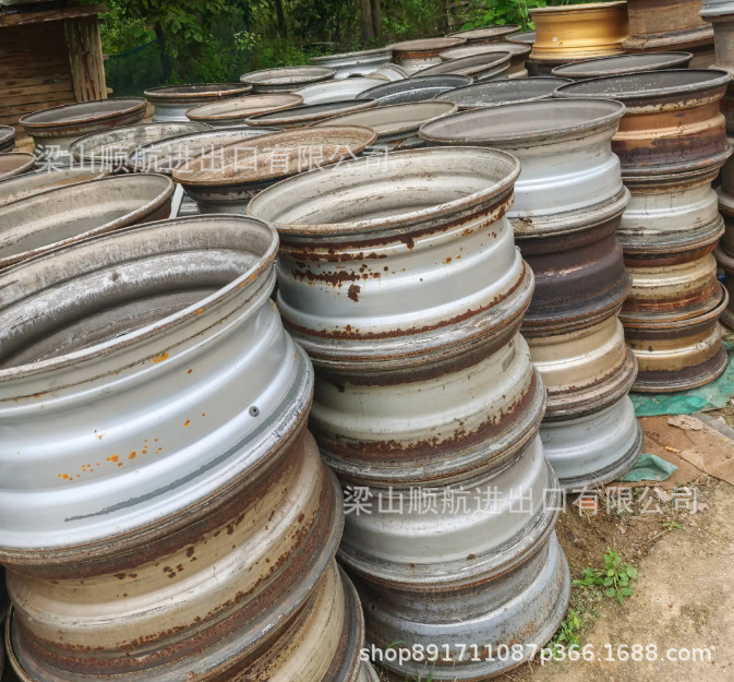 Used Wheel Hubs, Iron Disassembled Rims, Full-Size Trailers and Cars, Wholesale 80-90% Used Rims