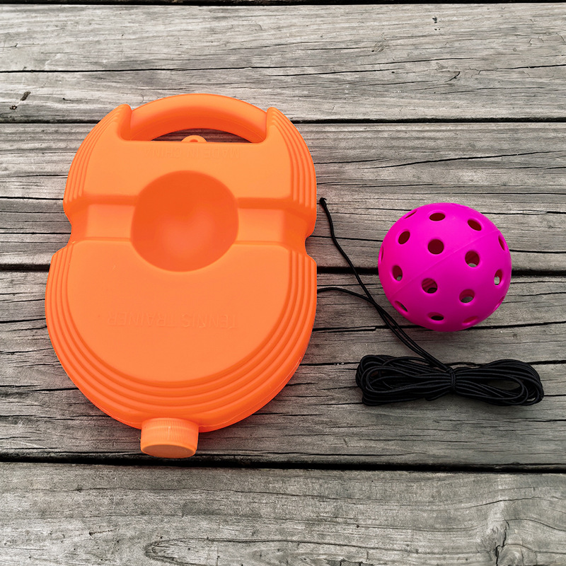 오렌지 트레이너 + 로즈 레드 볼 + 탄성 로프