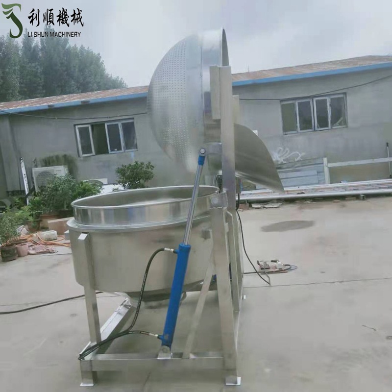 电加热夹层锅熬汤夹层锅水产预煮机液压出料卤煮锅