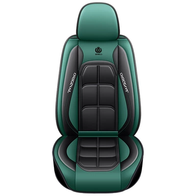 Car Seat Cushion for All: Seat cushion, seat cover - green-black-single-seat-universal-model