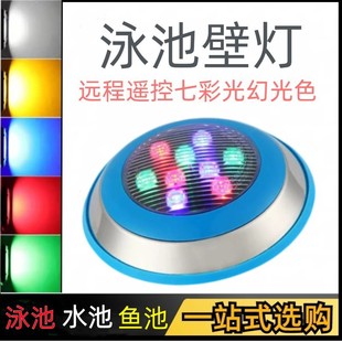 Pool wall lamp led underwater lamp pool lamp underwater wall hanging lamp low voltage 12V24V colorful spotlight outdoor waterproof