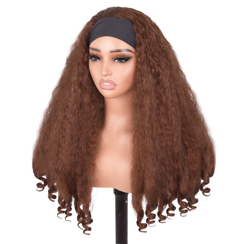 High Quality Multi Color Afro Curly Wigs With Headbang|undefined
