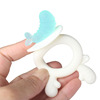Children's silica gel soft teether, two-color toy, teething