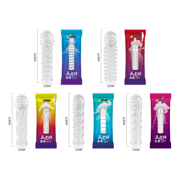 Lockable Condom Skip Secret Love Crystal Wolf Tooth Condom with Spikes, Locking Sperm ...
