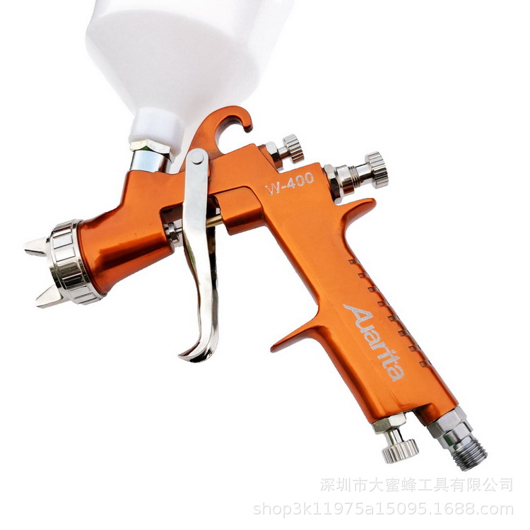 奥利达W-400 重力进料型小容量和中压油漆喷枪 600ml 杯子 1.5mm