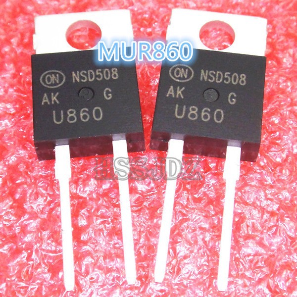 现货 MUR860G U860 TO-220   600V/8A  快恢复二极管  全新原装