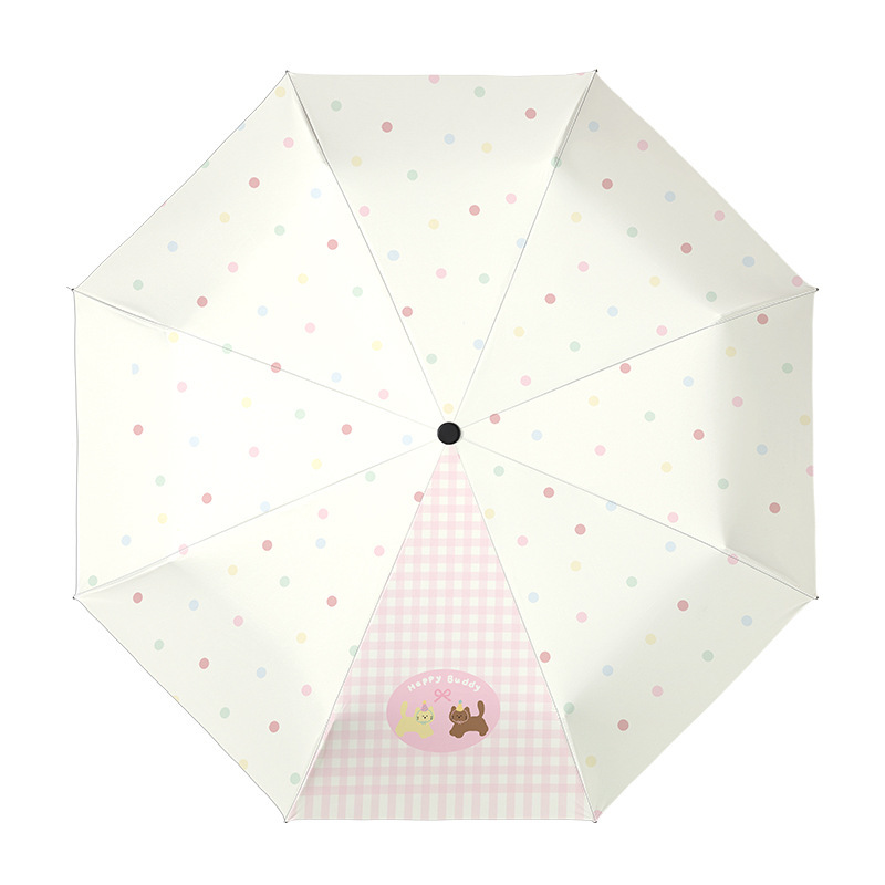 cikatu西卡图晴雨两用太阳伞高颜值黑胶防晒伞加固耐用折叠遮阳伞|undefined