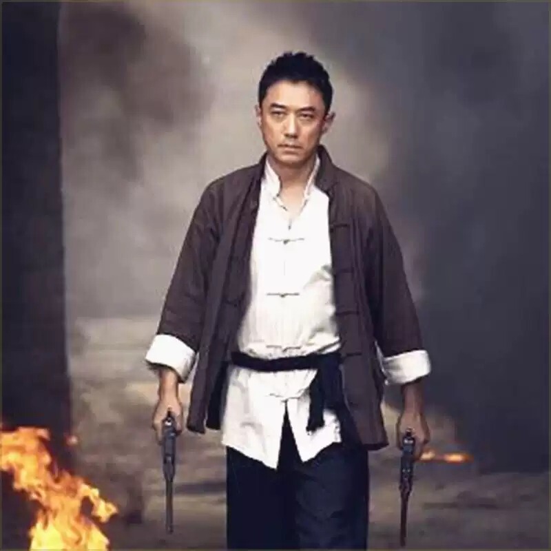 New Rural Civilian Performance Costume Farmer Clothing Republic of China Performance Costume Mandarin Jacket Men's Ancient Costume Waiter