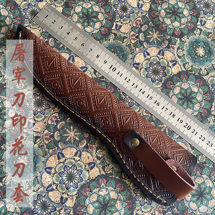 现货手工制作头层牛皮刀套刀鞘水果刀刀裤子直刀套牛皮鞘