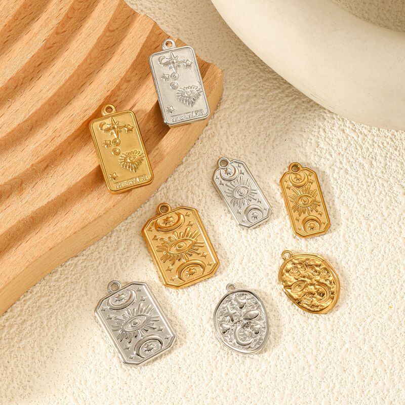 Cross-Border Hot-Selling Items: European and American Retro Tarot Cards, Ins Niche Design, Sun, Star, Moon Element Pendants Cross-Border Hot-Selling Items: European and American Retro Tarot Cards, Ins Niche Design, Sun, Star, Moon Element Pendants