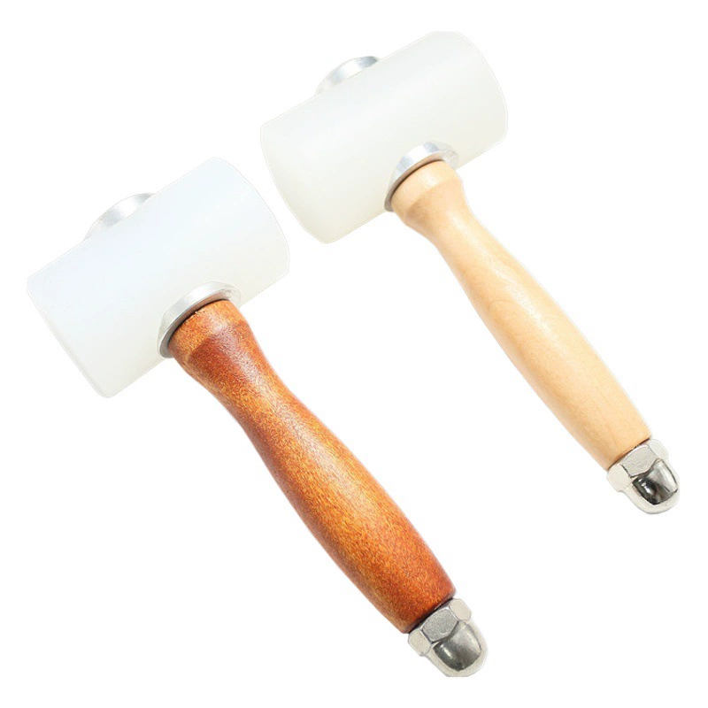 DIY резьба по коже инструмент молоток кожа художественный пунш печать Ударный Молоток защита мебели установка резиновый нейлоновый молоток