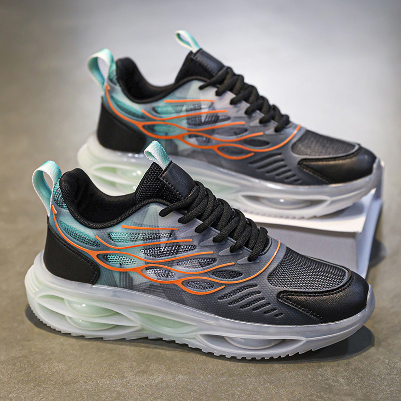 Spring and autumn breathable men's shoes thin net surface trend casual shoes_voghion.com