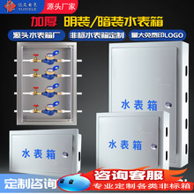 1 一户水表箱暗装箱明装户外室外自来水盒子保温可制定铁箱家用