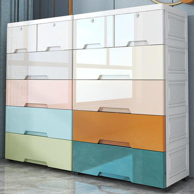 Plastic Storage cabinet Outsize 70 multi-storey Drawer Lockers household children wardrobe Arrangement Chest of drawers