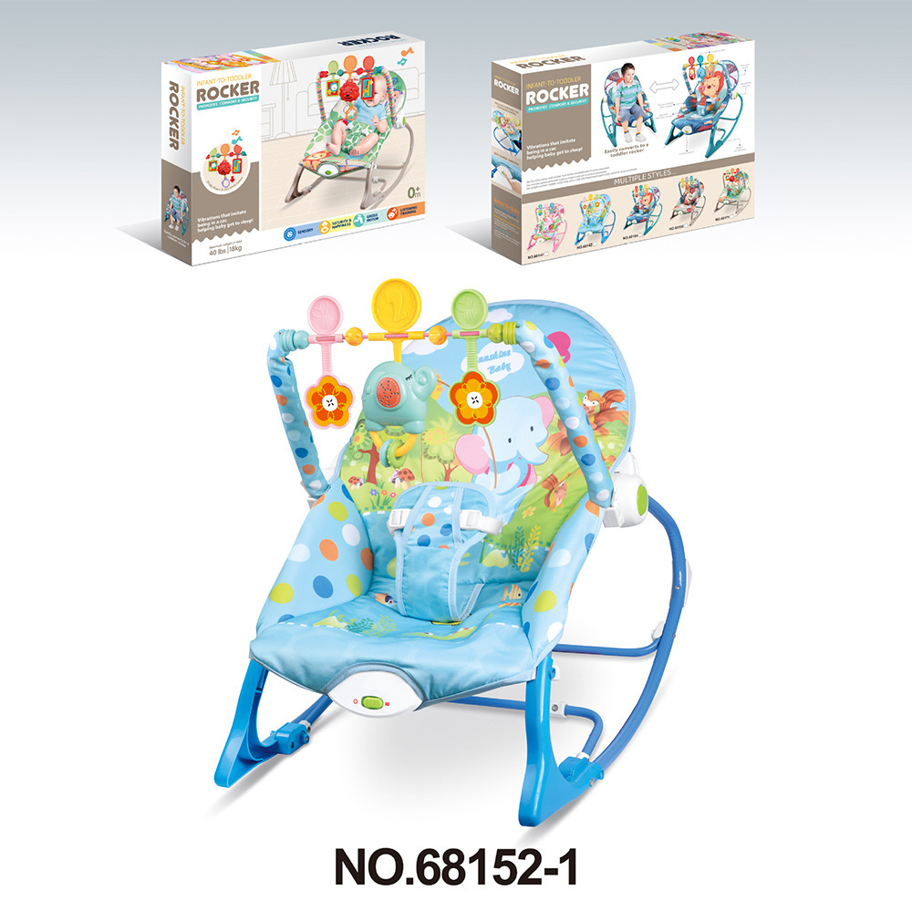 Silla Mecedora Multifuncional para Bebé, Plástico ABS, con Música y Vibración, Ajustable, para Recién Nacidos