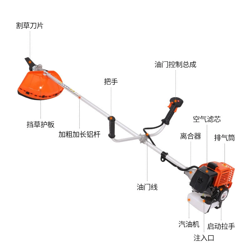 Рюкзак для двухтактного триммера, мощный кусторез для лесных пожаров, изоляционный ремень, газонокосилка