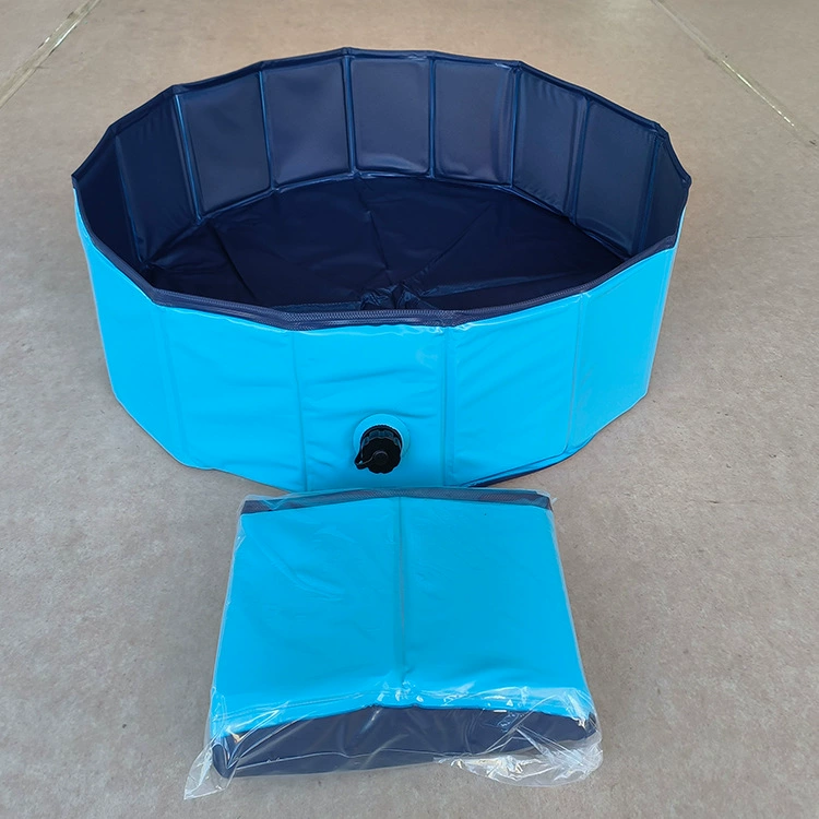 Foldable Pet Pool, Portable PVC or Composite Lining, Anti-Slip Bottom, Multiple Sizes