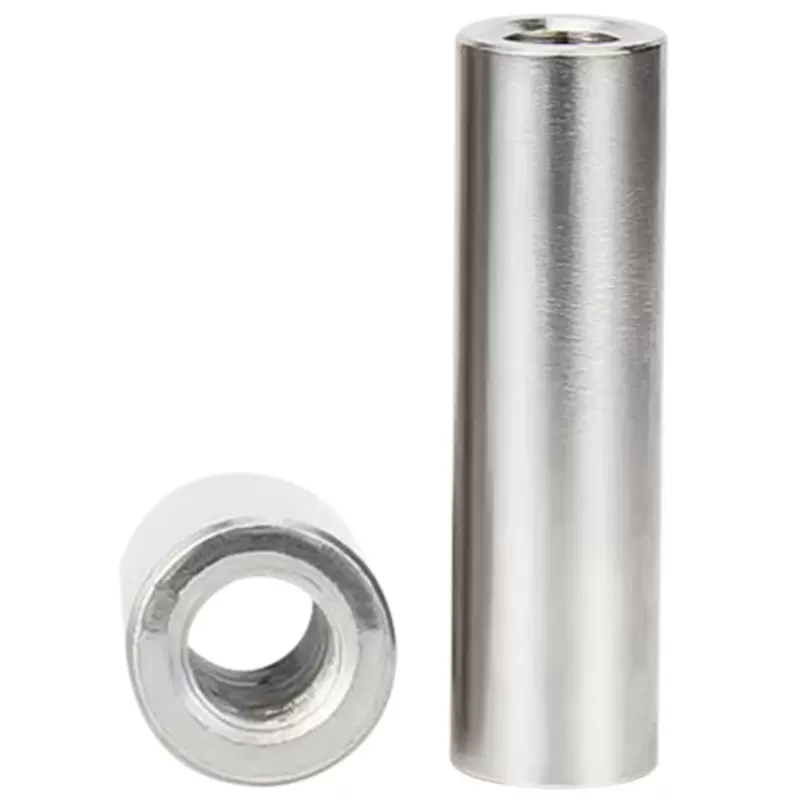 304不锈钢销子双头内螺纹圆柱销两头带孔支撑柱连接杆导柱M5-M20