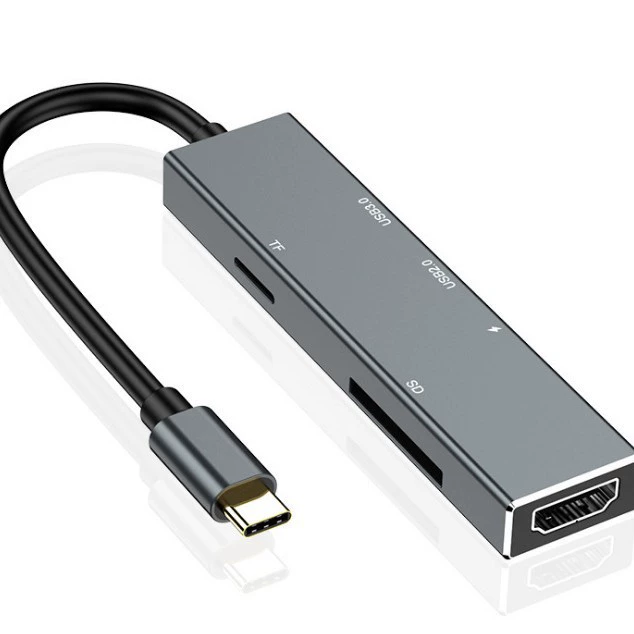Type-C док-станция для MacBook, USB-удлинитель, хаб-докинг станция для ноутбука, один в шесть
