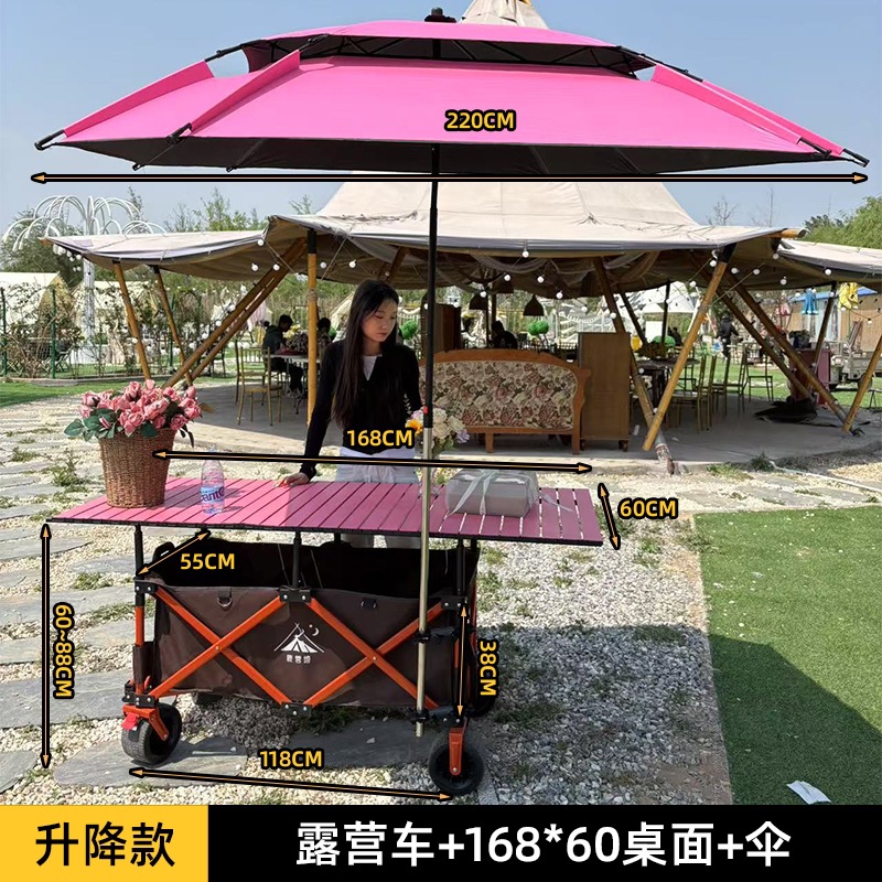 Carrito de Camping Plegable y Ajustable de Metal para Exterior image 18