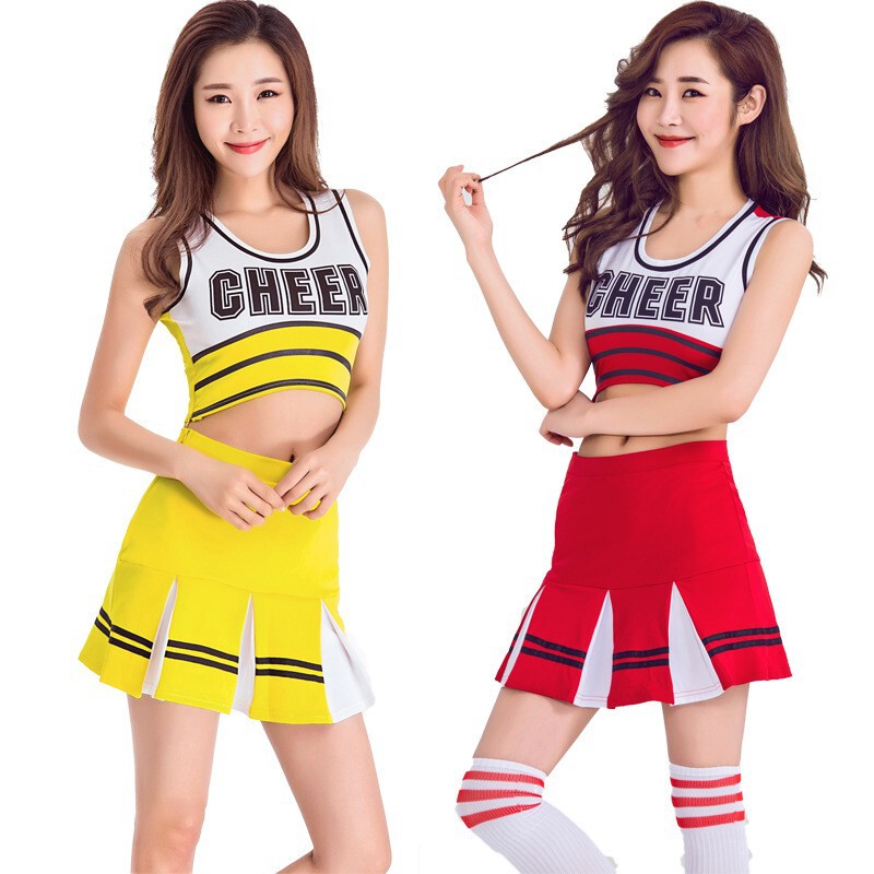 Korean Style New Women's Sexy Cheerleading Clothing Football Baby Group Aerobics Performance Clothing Stage Performance Clothing