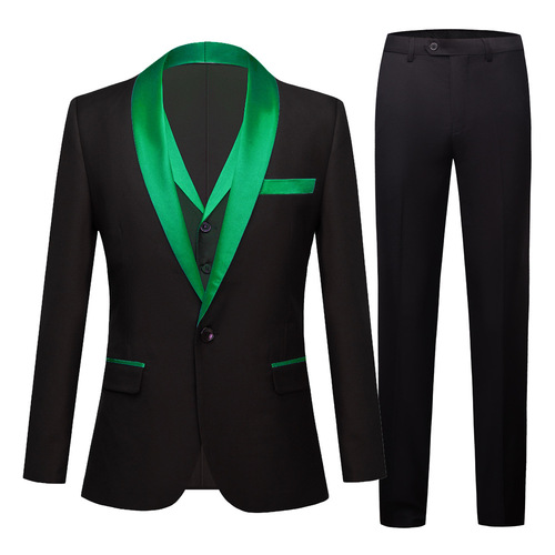 Men youth jazz dance coats pants band singers dance jackets gig perform groom's jackets for man three-piece dress suit for male