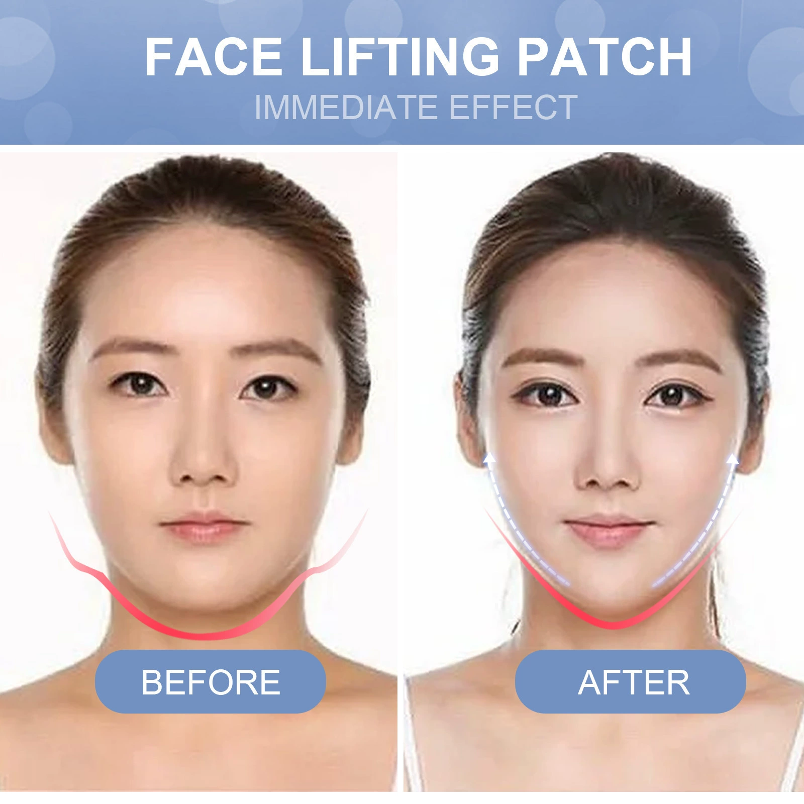 Patches/Autres: Bande sculptante pour visage pour lifting et lissage