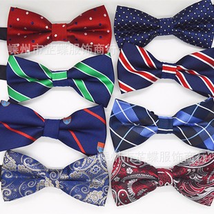 Men's Bow Tie Wedding Groom Groomsmen Bow Factory Spot Collar Flower Black Navy Blue